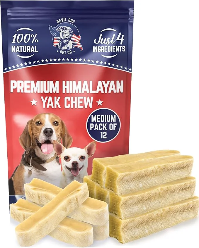 Relaxed Devil Dog Pet Co. Himalayan Yak Cheese Dog Chews Medium - 12 Pack 10 Top-Quality