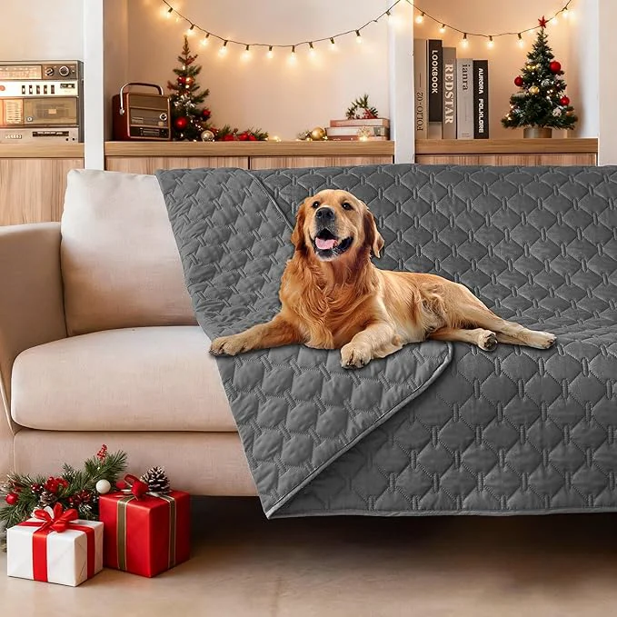 Expertly Made gogobunny 3X Stronger Waterproof Pet Blanket Scratch Proof Furniture Protector for Dogs Cats Reversible Cover 52x82 Inch Dark GreyAbout ThisOverview High-Quality
