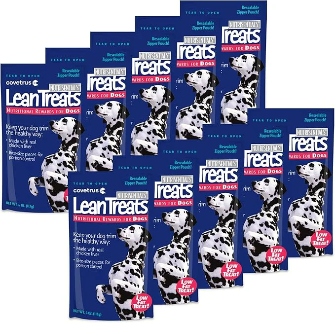 Sophisticated Butler Covetrus Nutrisential Lean Treats for Dogs - Small Medium Large Dogs K9 - Nutritional Low Fat Bite-Size - Soft Chicken Flavor - 10 Pack - 4ozAbout This Premium