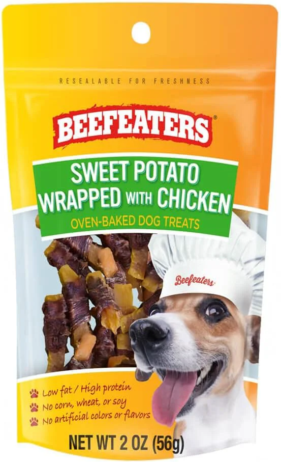 Unique Beefeaters Sweet Potato Wrap with Chicken – Dog Treat. No Corn Wheat Soy or Gluten Low Fat Whole Muscle Jerky I for Training SnacksAbout ThisOverview Clean