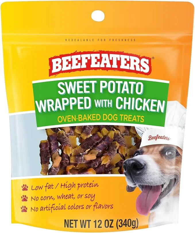 Easy-to-Use Beefeaters Sweet Potato Wrap with Chicken – Dog Treat. No Corn Wheat Soy or Gluten Low Fat Whole Muscle Jerky I for Training SnacksAbout ThisOverview Enhanced