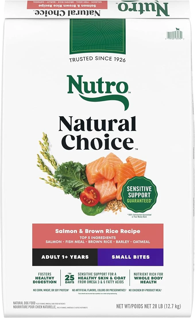 Genuine Nutro Natural Choice Adult Small Bites Dog Food Salmon Brown Rice Recipe 28 lb. BagAbout This Casual
