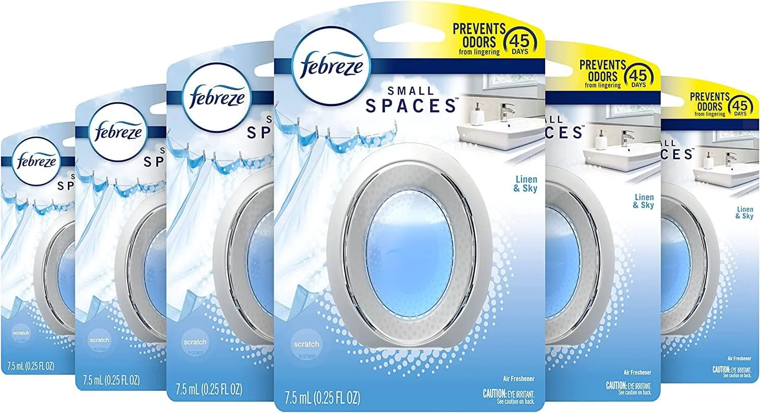 Versatile Febreze Small Spaces Air Freshener - Linen Sky Pack of 6 6 Innovative