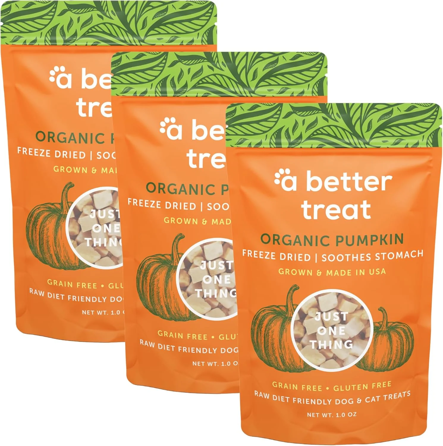 Optimized A Better Treat – ze Dried Organic Pumpkin Dog and Cat Treats Organic Single Ingredient Natural Healthy Diabetic Friendly Made in The USA Secure
