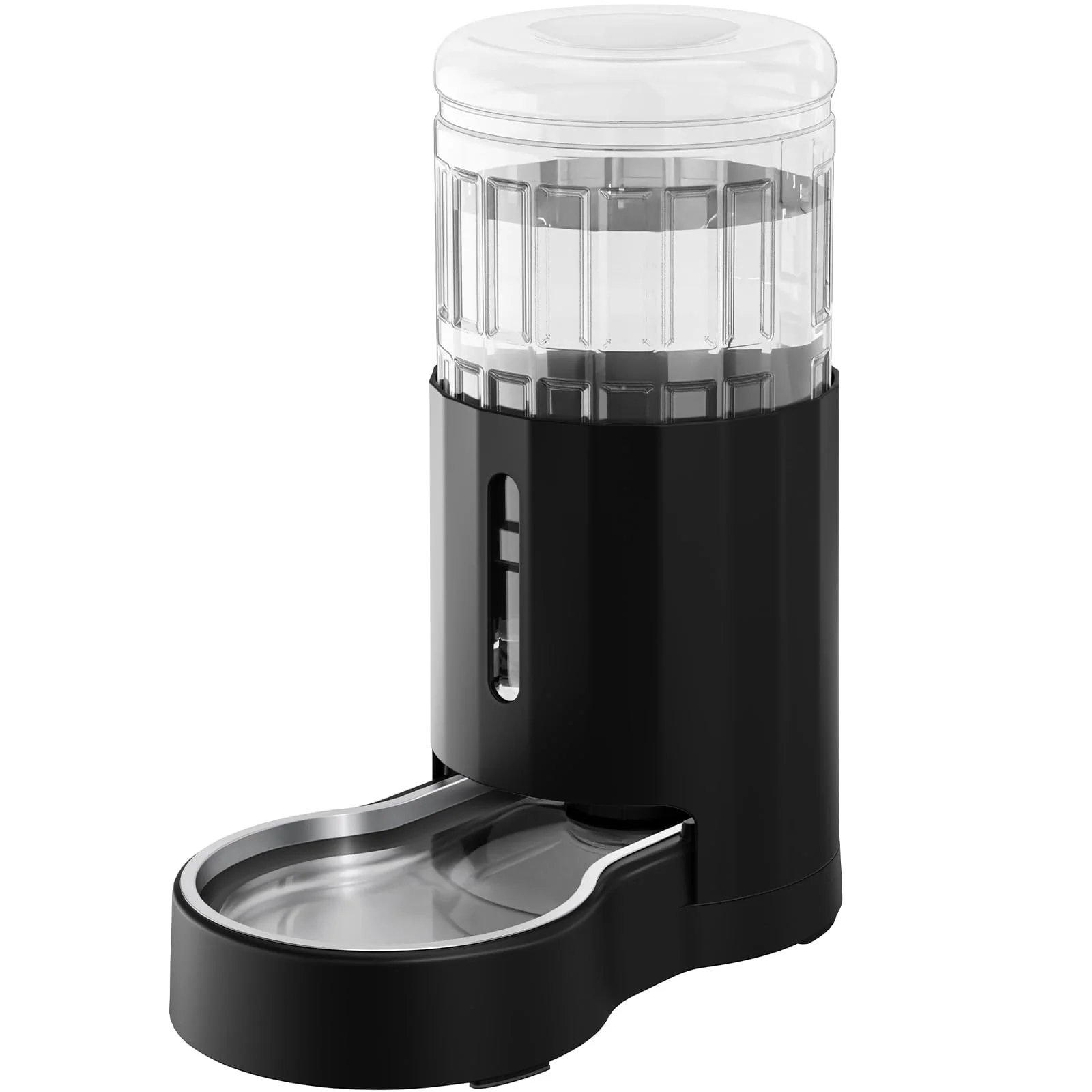 Optimized CZPET Automatic 7L Water Dispenser for Dogs Cats – Black Gravity Stainless Steel Bowl BPA- Large Capacity Quiet Flexible