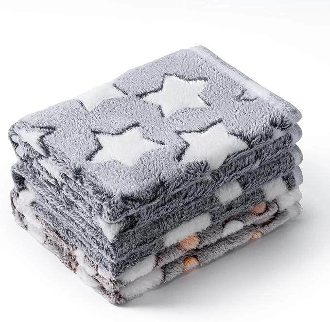 Certified 1 Pack 3 Blankets Super Soft Fluffy Premium Fleece Pet Blanket Flannel Paw Superior