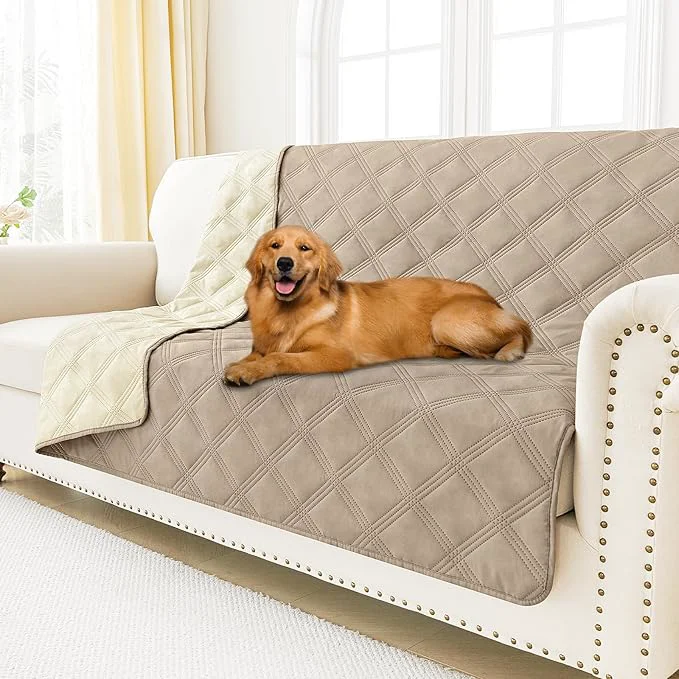 Secure Smiry Waterproof Dog Bed Cover Blanket 52x82 Soft Reversible Pet Blanket Contemporary