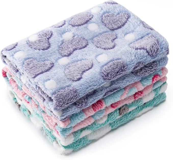 Selected 1 Pack 3 Blankets Super Soft Fluffy Premium Fleece Pet Blanket Flannel Paw Long-Lasting