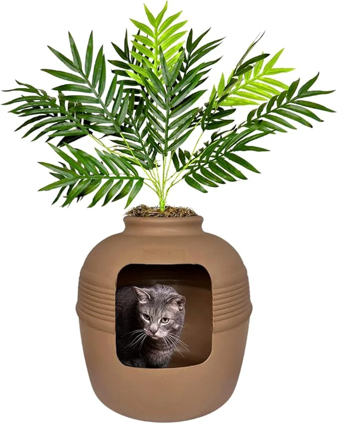 Secure Good Pet Stuff Hidden Litter Box Planter Decorative Cat Litter Enclosure Dependable