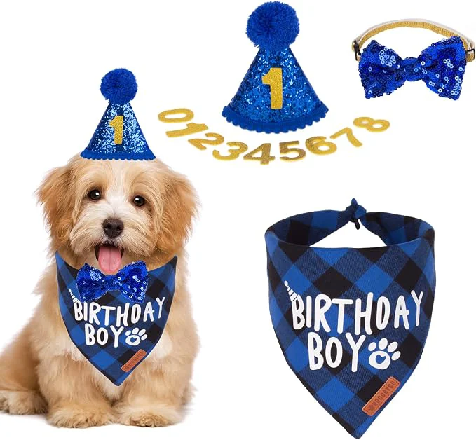 Authentic ADOGGYGO Dog Birthday Party Supplies Pet Party Hat Classic