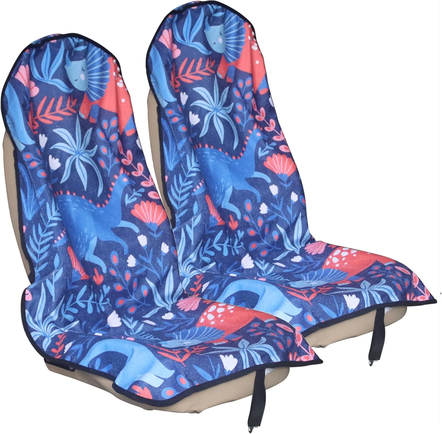 Trusted Car Seat Cover Protector Front Seats for Gym Workout Running Swimming Beach and Hiking Waterproof Sweat Towel Bucket Seat Covers for Cars SUV Trucks Dinosaur 2Pcs Innovative