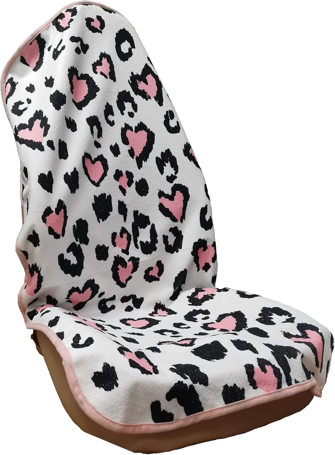 Sophisticated Car Seat Cover Protector Front Seats for Gym Workout Running Swimming Beach and Hiking Waterproof Sweat Towel Bucket Seat Covers for Cars SUV Trucks Leopard Print 1Pcs Consistent
