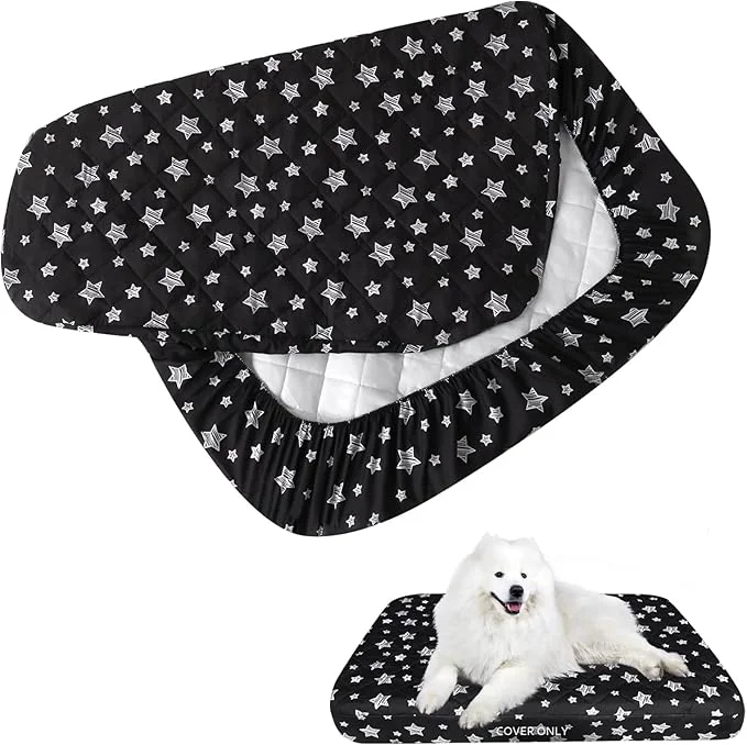 Clean Waterproof Dog Bed Covers Washable Pet Hair Easy to Remove Green