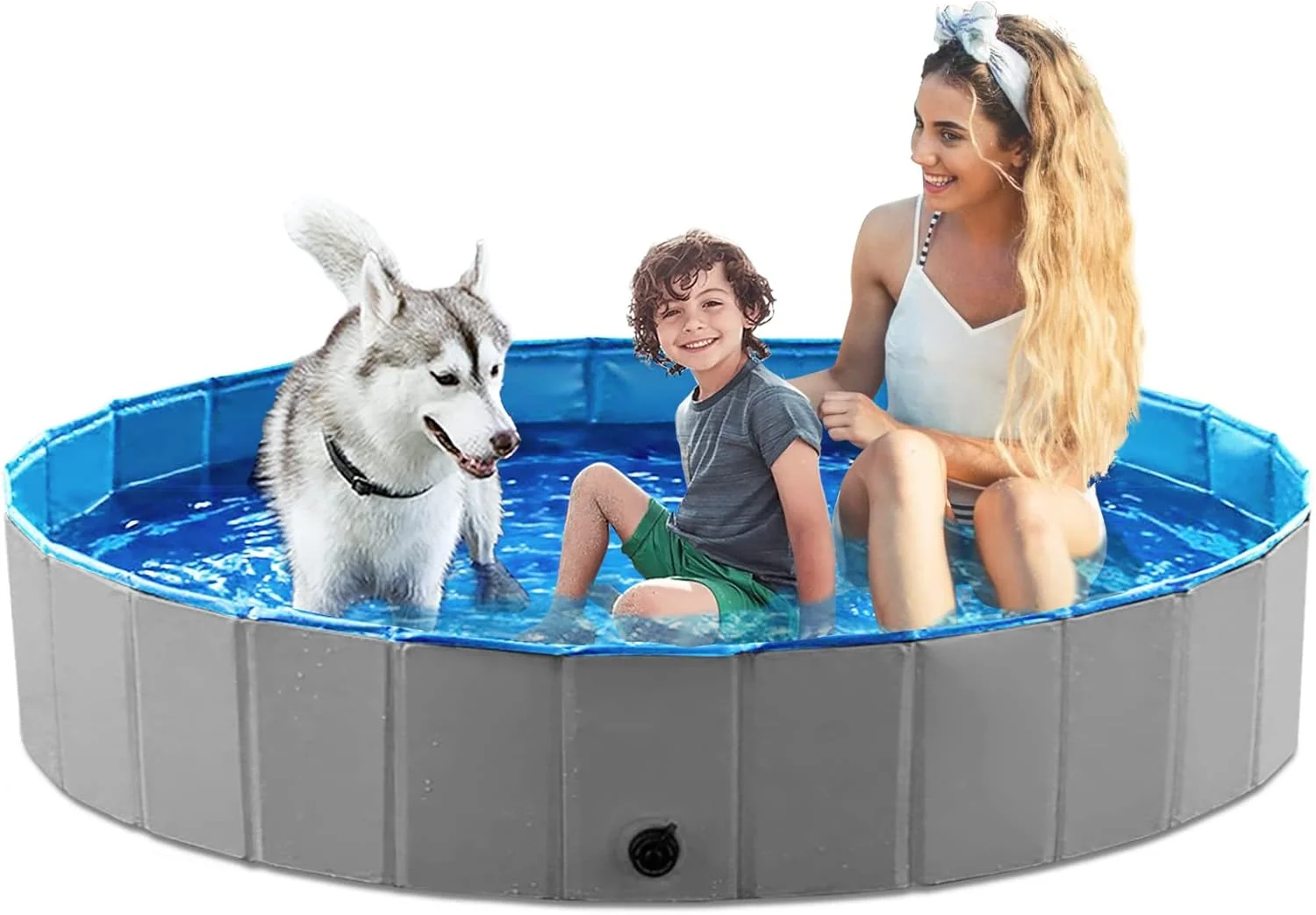 Lightweight Jasonwell Foldable Dog Pet Bath Pool Collapsible Dog Pet Pool Bathing Tub Kiddie Pool Doggie Wading Pool for Puppy Small Medium Large Dogs Cats and Kids 71 Grey Reliable