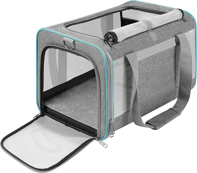 Exclusive Pet Carrier for Large Cats 20 lbs Soft Sided Small Dog Travel Carriers Top Load Collapsible Carrier Bag for Big Cat 2 Kittens Sturdy Transport Carriers Long Trips Medium Cats 15 poundsAbout ThisOverview Crafted