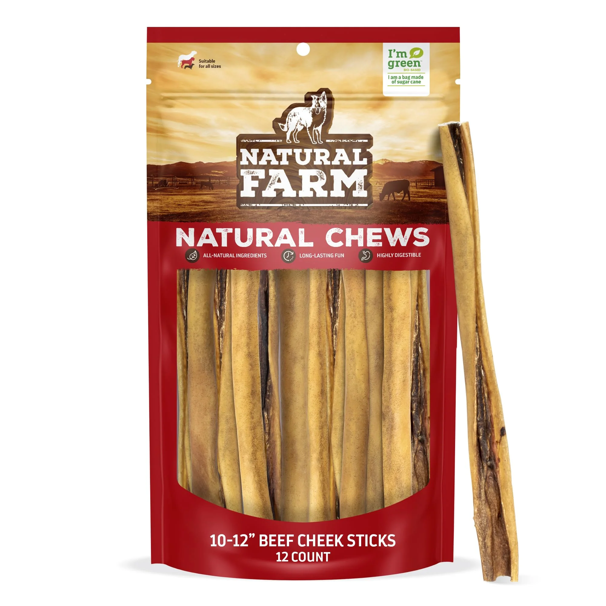 Artisan Natural Farm Bully Cheek Stick 12 Convenient
