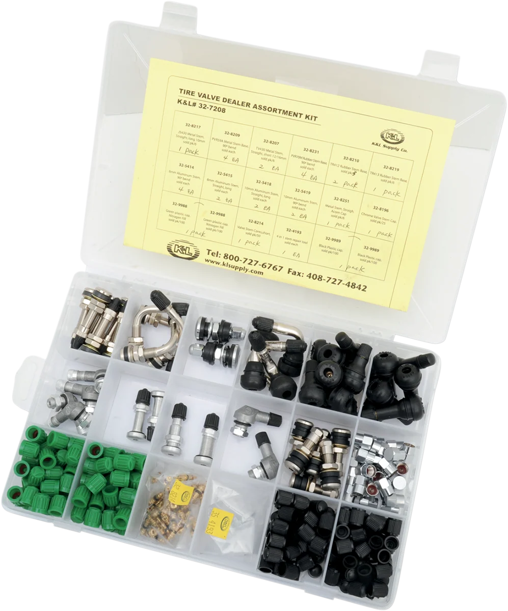 First-Class K L SUPPLY Valve Stem Kit - Assortment 32-7208 Luxury
