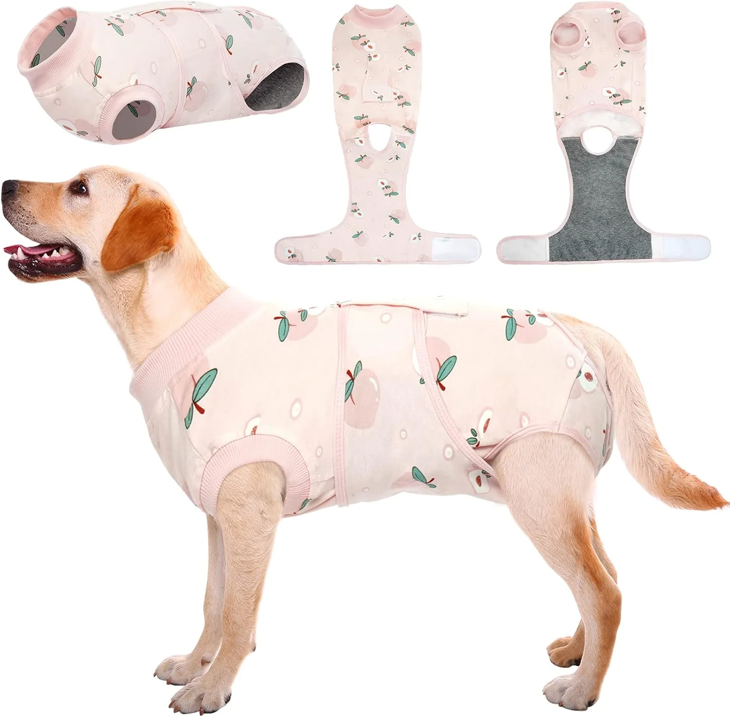 Traditional Kuoser Recovery Suit for Dogs Cats After Surgery Professional Pet Recovery Shirt Dog Abdominal Wounds Bandages Substitute E-Collar Cone Prevent Licking Dog Onesies Pet Surgery Recovery Suit Safe