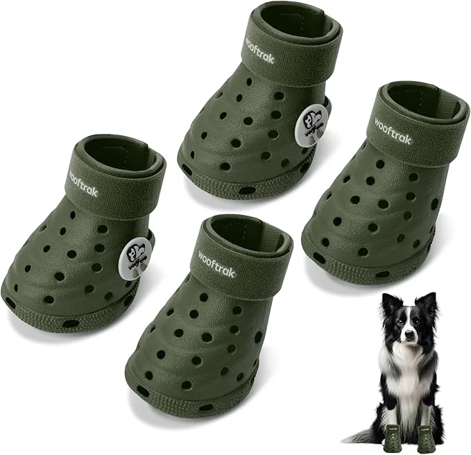 Dependable Dog Shoes Breathable Dog Shoe for Hot Pavement Dog Booties and Paw Protectors Non-Slip Waterproof Dog Sandals Boots Green M 2.6 x2.3'' L W About ThisOverview Verified