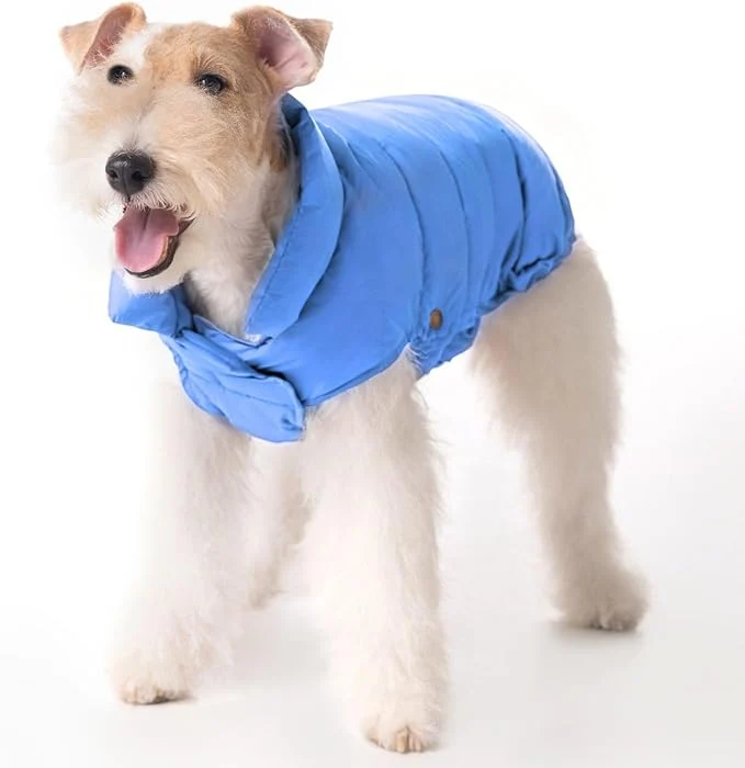 Breathable SPACE LION Dog Puffer Jacket Down Winter Coat Durable Outdoor Coat for Cold and Windy Conditions Lightweight Adjustable Fit Coats for Small Medium Dogs Alaskan Blue Size 12 Gift Box About ThisOverview Trendy