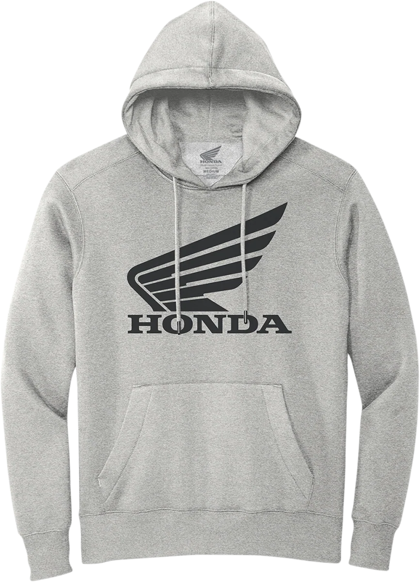 Specialty HONDA APPAREL Honda Wing Hoodie - Gray Black - Small NP21S-S3028-S Elite