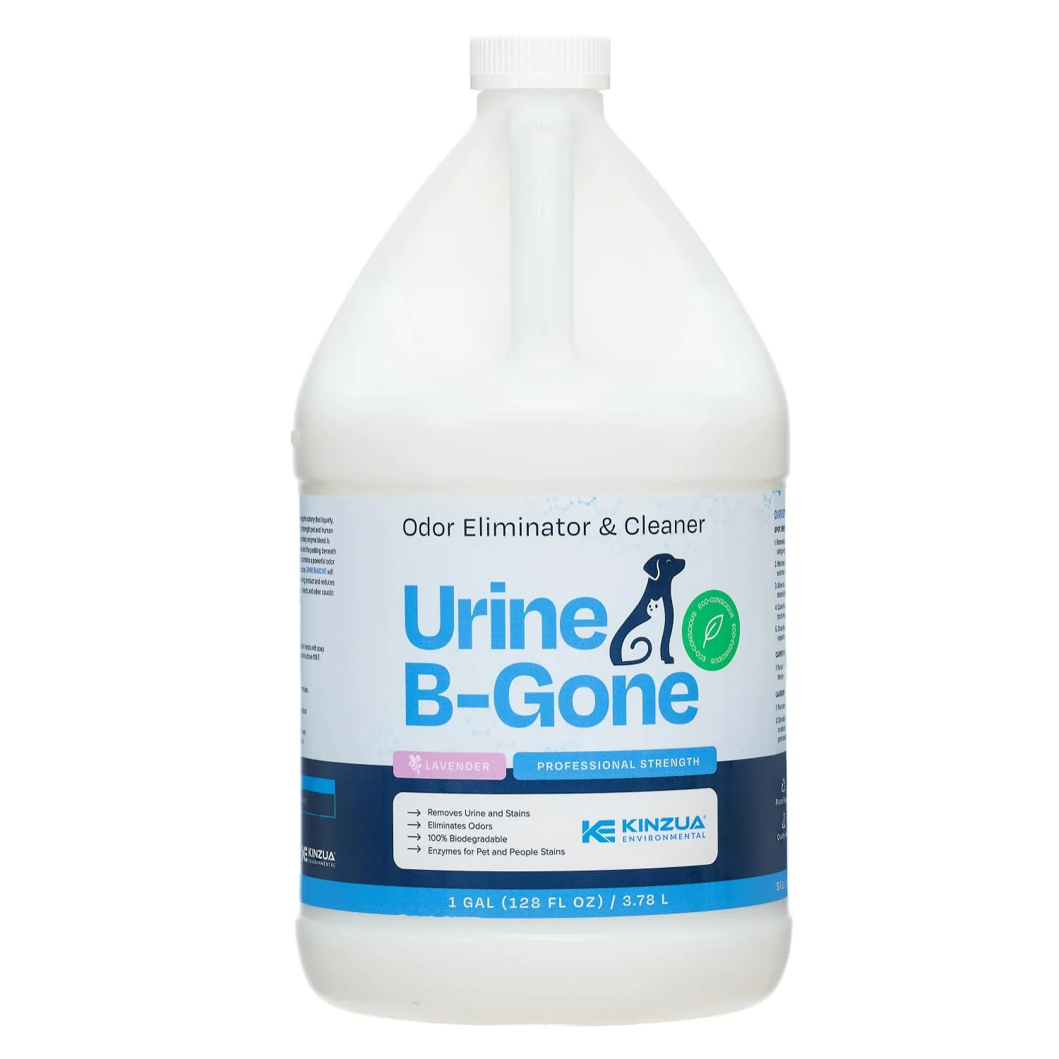 Smooth KINZUA ENVIRONMENTAL Urine B-Gone – Enzyme Odor Eliminator Pet Stain Remover Lavender Scent 1 Gallon Unique
