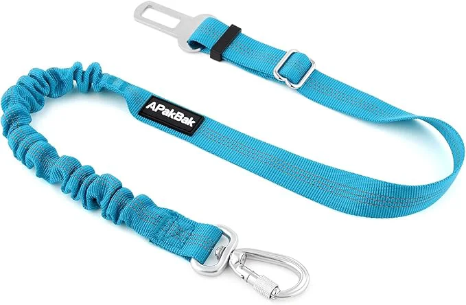 Reliable Dog Seat Belt for Car Adjustable Dog Car Harness Seatbelt for Small Medium Large Dogs Heavy Duty Travel Safety Restraint with Locking Aluminum Hook Reflective Nylon Strap Light BlueAbout ThisOverview Selected