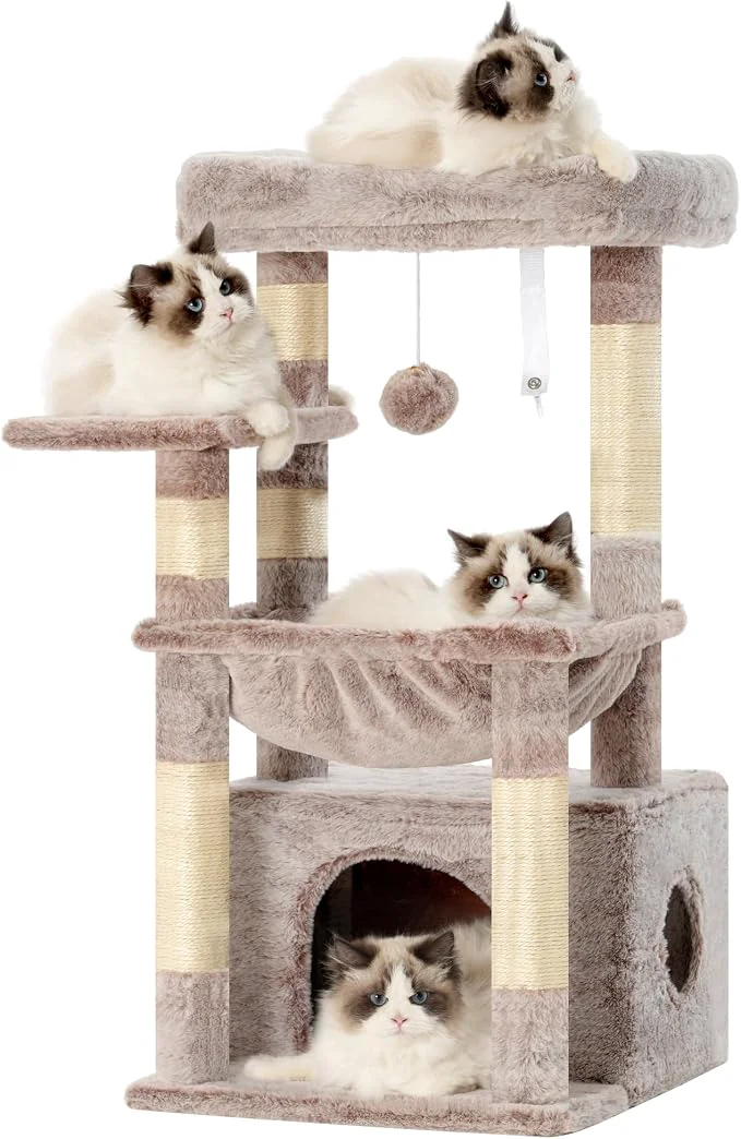 Carefully Designed Heybly Cat Tree Kitten Tower Durable
