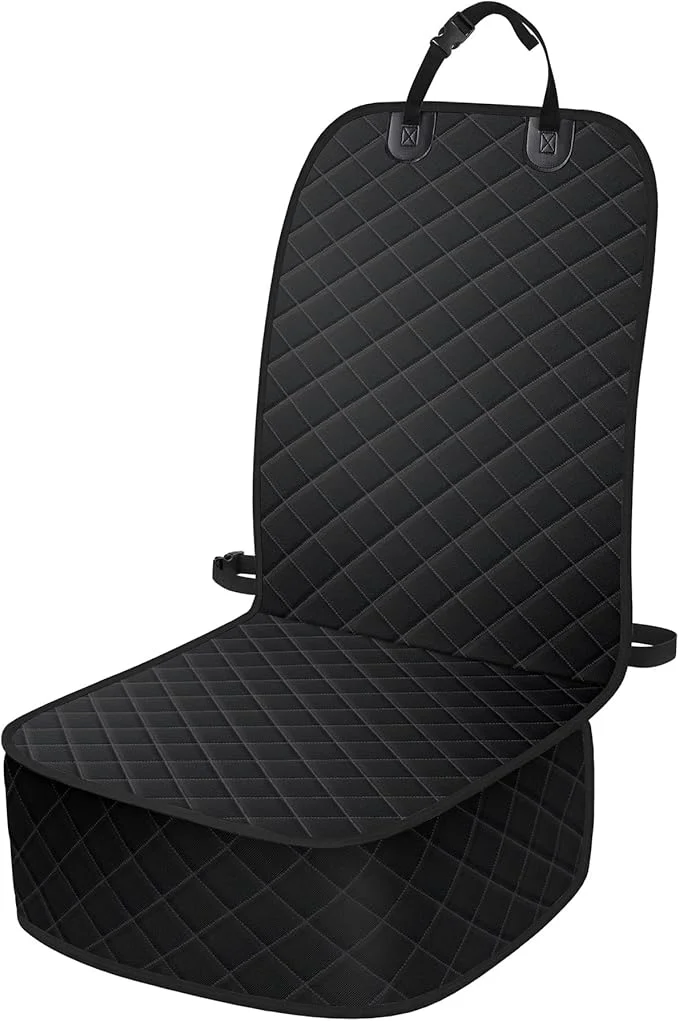 Crafted Dog Car Seat Covers Waterproof Front Seat Cover for Dogs Scratch-Proof Nonslip Pet Passenger Seat Cover Protector Universal Fit for Cars Trucks SU Large Size BlackAbout ThisOverview Safe