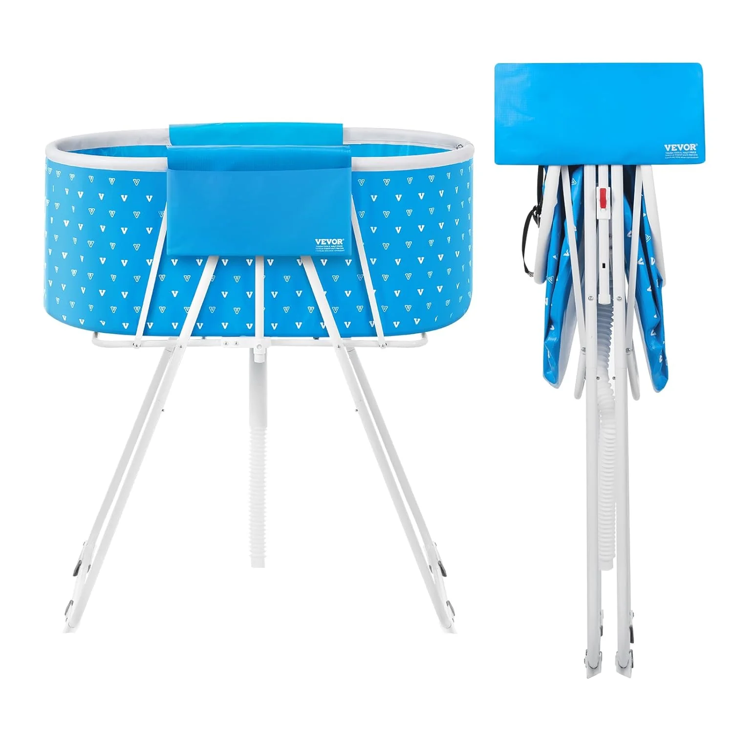 Exceptional VEVOR Portable Dog Bathtub d Foldable Space-saving Pet Shower Station with Quick Drainage Bathing Tub for Washing Grooming Small and Medium Size Dogs and Cats Indoor Outdoor Light Blue Official