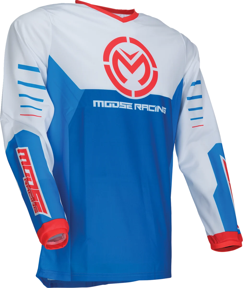 Artisan MOOSE RACING Qualifier Jersey - Red White Blue - 5XL 2910-8182 Crafted
