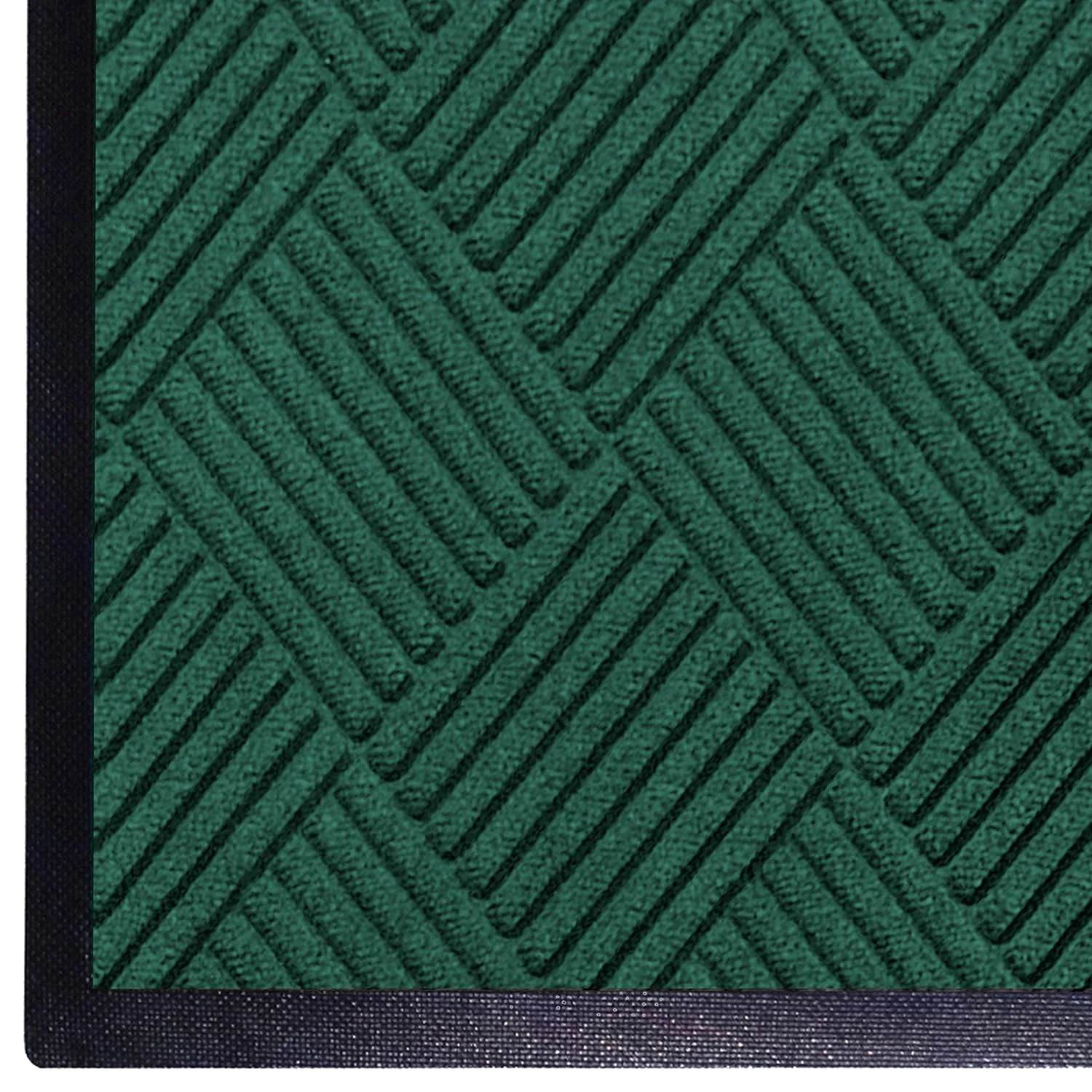 Dependable M A Matting WaterHog Diamond Commercial-Grade Entrance Mat with Rubber Border – Indoor Outdoor Quick Drying Stain Resistant Door Mat Evergreen 6' x 8' Easy-to-Use