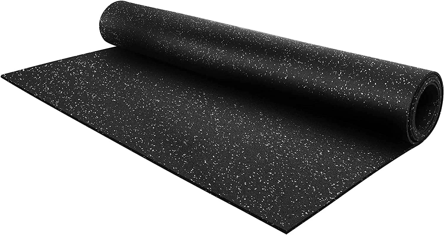 High-End Flooring Inc's 1 4 Thick Tough Rubber Flooring Roll Flexible Recycled Rubber Floor Mats for Home Gym Heavy Duty Rubber Mat for Home Gyms Sheds Horse Stall Mat or Trailer Sustainable