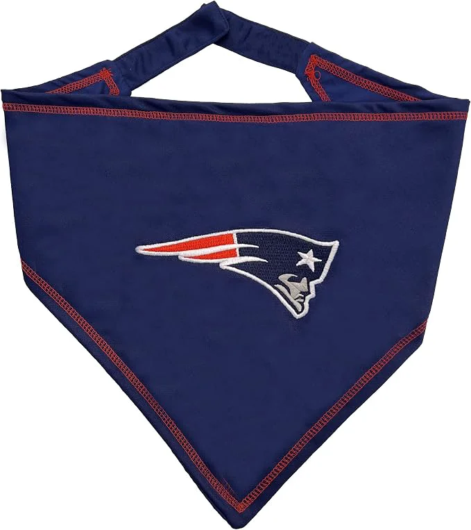 Artisan Pets First NFL New England Patriots TIE Bandana Large X-Large. Dog Bandana Authentic
