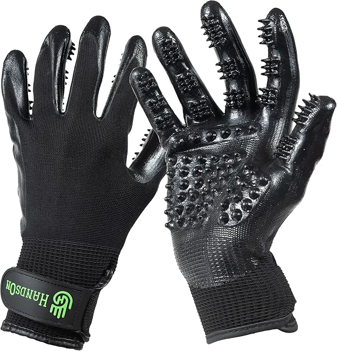 Healthy H HandsOn Pet Grooming Gloves Prestigious