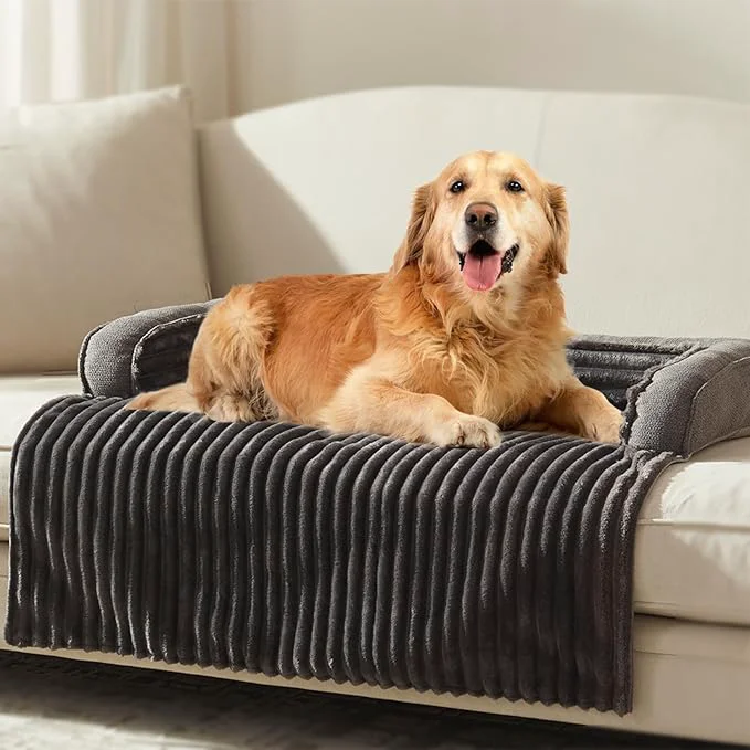 Premium Material WINDRACING Luxury Dog Couch Bed Washable Calming Dog Couch Cover Couch Secure