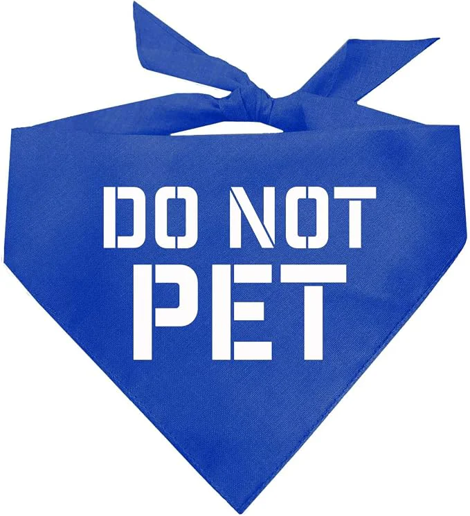 Versatile Do Not Pet Dog Bandana Crafted
