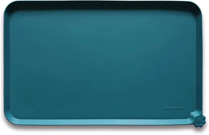 Contemporary Hoki Found Silicone Pet Feeding Mats Tray - Non Slip Pet Dog Cat Bowl Mats Placemat - Dog Cat Food Mats - Waterproof Dog Pet Cat Feeding Mat -Pet Water Mats for Carpet - Sicilian OceanAbout ThisOverview Luxury