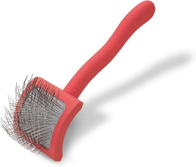 Stylish Chris Christensen Baby G Dog Slicker Brush for Dogs Goldendoodles Labradoodles Poodles Groom Like a Professional Fluff Detangle Style Saves Time Energy Coral SmallAbout ThisOverview Sophisticated
