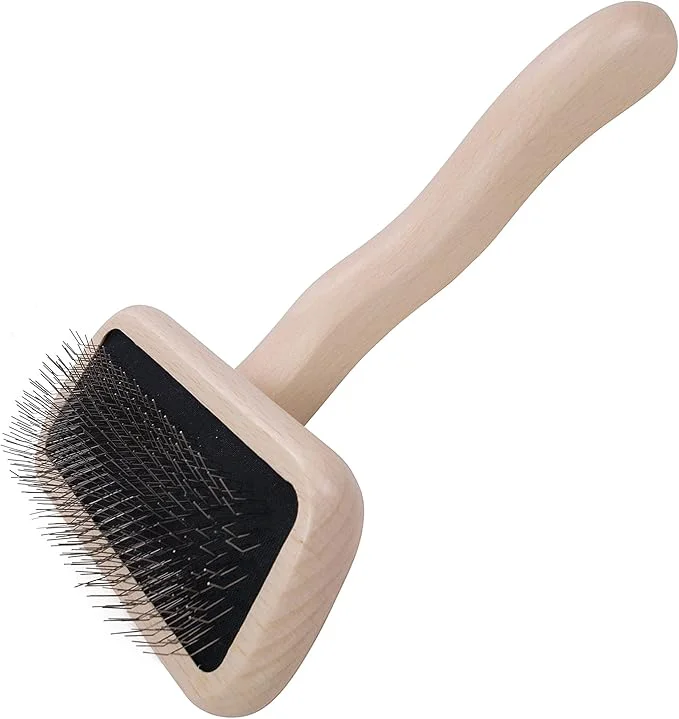 Soft Chris Christensen Karben II Slicker Brush for Dogs Groom Like a Professional I For All Coat Types Remove Shedding Coat Tangles and Dead Undercoat 17 mm Stainless Steel Pins SmallAbout ThisOverview Consistent