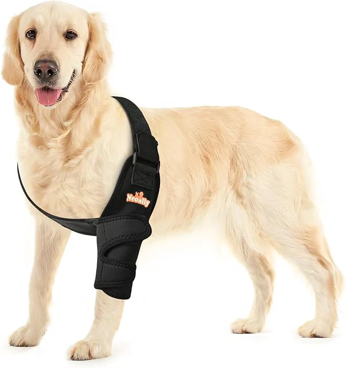 Smooth NeoAlly Breathable Dog Elbow Brace Protector Pads for Canine Elbow and Shoulder Support Elbow Hygroma Dysplasia Osteoarthritis Elbow Calluses Pressure Sores and Shoulder Dislocation Left Medium About ThisOverview Fast