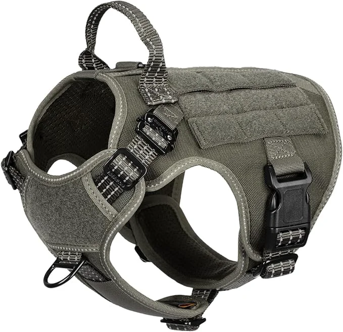 Trusted ICEFANG Tactical Dog Harness Small Size 2X Metal Buckle Working Dog MOLLE Vest with Handle No Pulling Front Leash Clip Hook and Loop Panel Green S Pack of 1 About ThisOverview Premium Material