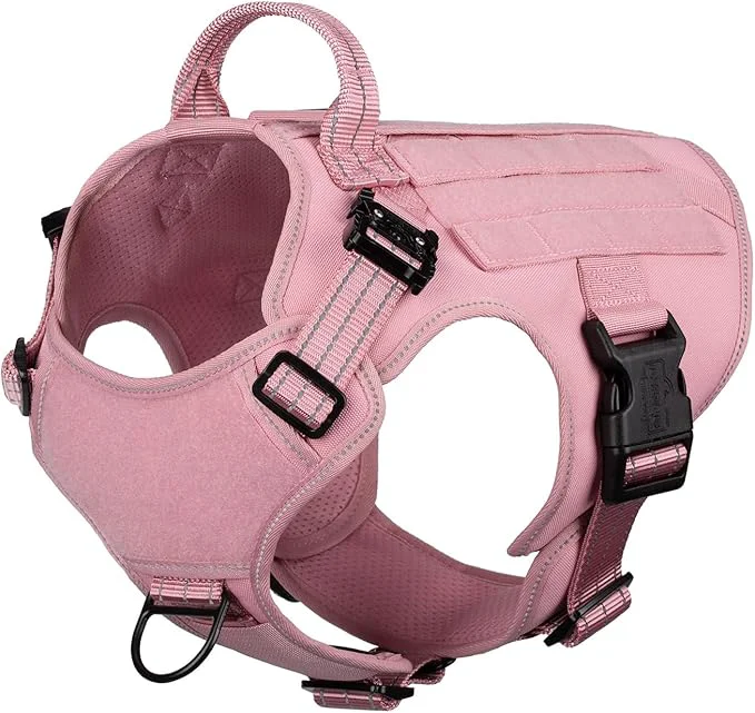 Consistent ICEFANG Tactical Dog Harness Small Size 2X Metal Buckle Working Dog MOLLE Vest with Handle No Pulling Front Leash Clip Hook and Loop Panel Pink S Pack of 1 About ThisOverview Next-Generation