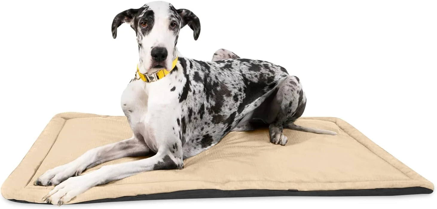 Effective K9 Ballistics Tough Ripstop Dog Crate Pad - Durable Machine Washable with Non-Skid Bottom and 120-Day Warranty Fits 54 Wire Crates - XX-Large Sandstone Healthy