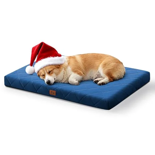 Comfortable Warmrest Orthopedic Dog Bed – Large Medium Waterproof Removable Cover Egg-Crate Foam Exclusive