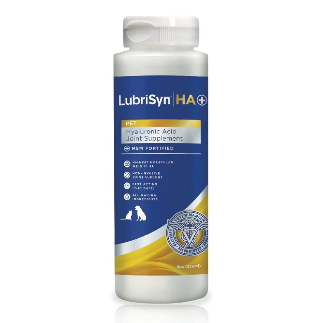Secure LubriSynHA Hyaluronic Acid MSM – Pet Joint Support 8oz Fine