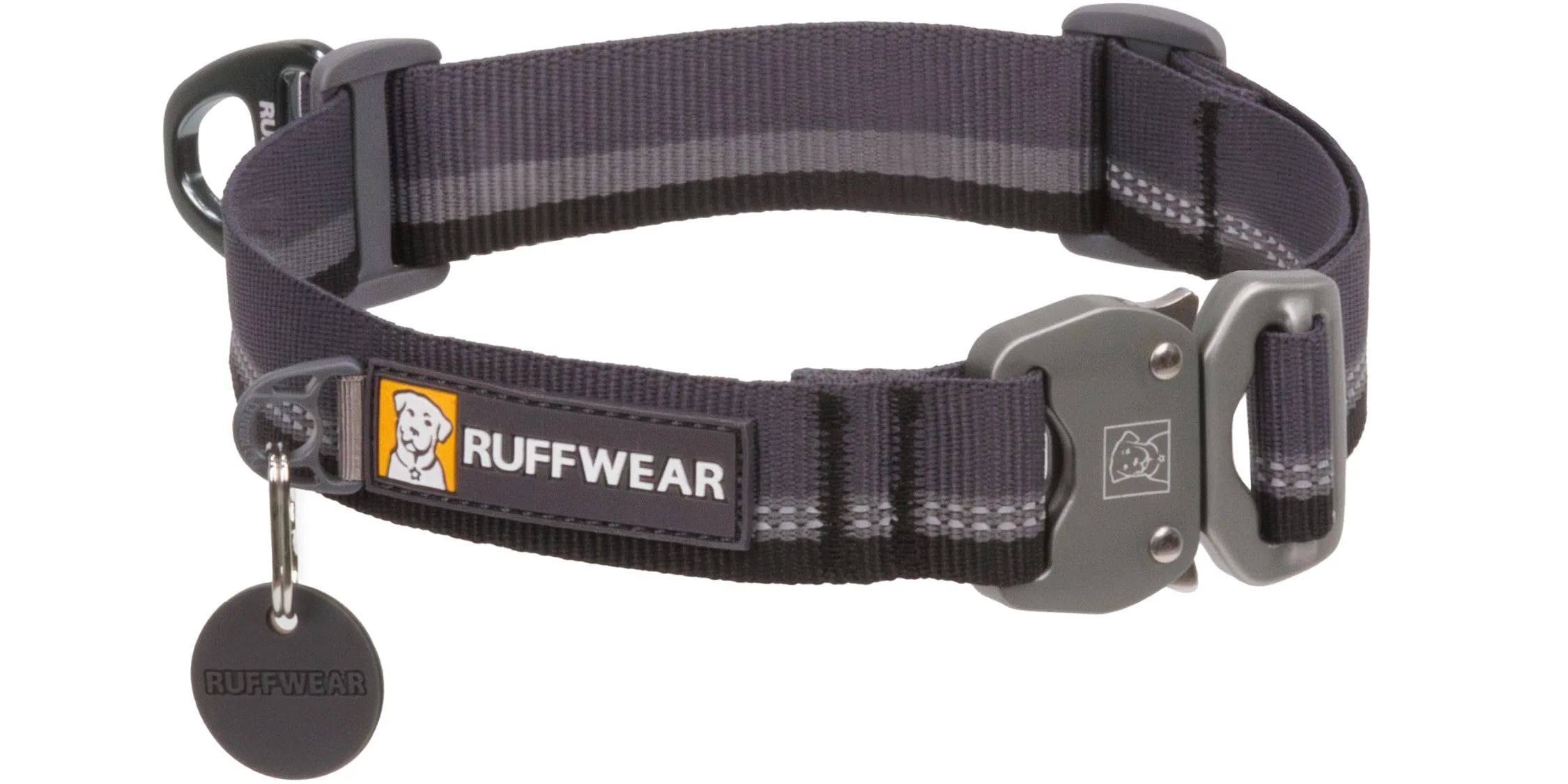 Fast Ruffwear Top Rope Collar – Ultra-Secure Talon Buckle Reflective Padded Nylon Basalt Gray 14–20 in Reliable