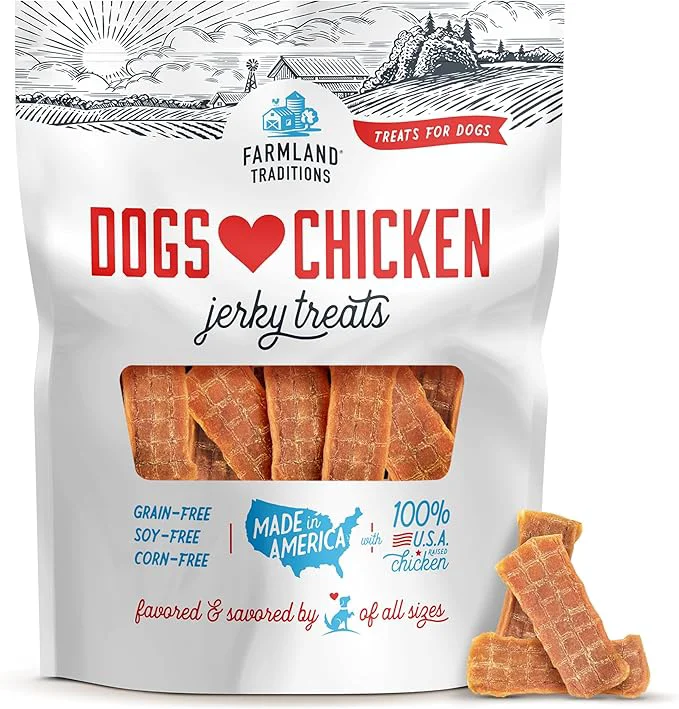 Contemporary Farmland Traditions Filler Dogs Love Chicken Premium Jerky Treats for Dogs 3 lb. BagAbout This Enhanced