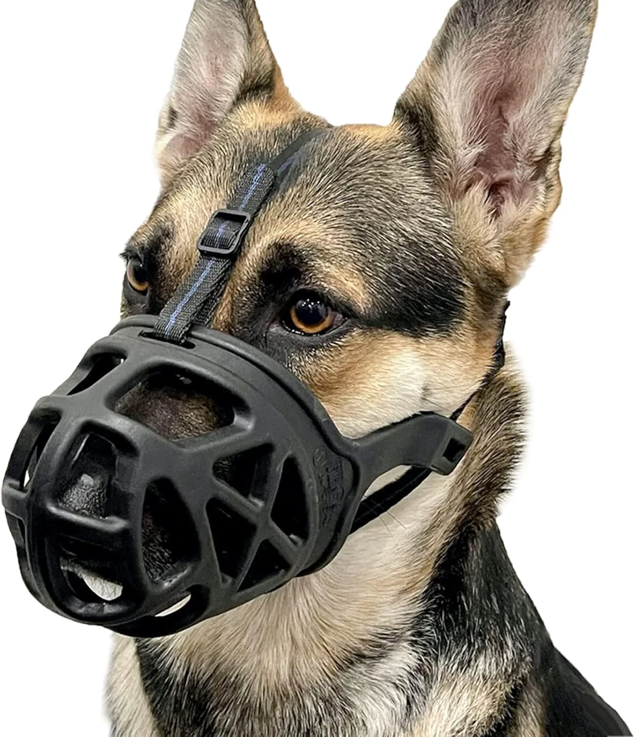 Verified BARKLESS Dog Muzzle Basket Muzzle for Biting Chewing and Scavenging Humane Cage Mouth Cover for Grooming and Training Large Aggressive Reactive Dogs XL Black Trendy