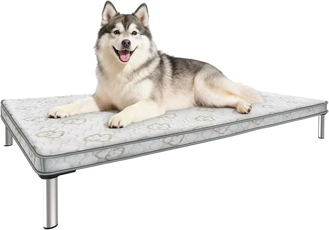 Smart FXW TitanNest Chew-Proof d Dog Bed Raised Cot for Indoor Outdoor Camping Use Durable Washable Padded Pet Bed with Exclusive Cover for Medium Dogs 41.0 L x 27.0 W x 5.0 H BlackAbout ThisOverview Stylish